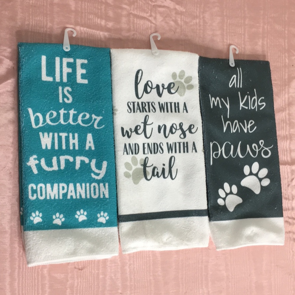 Pet lover hand towels